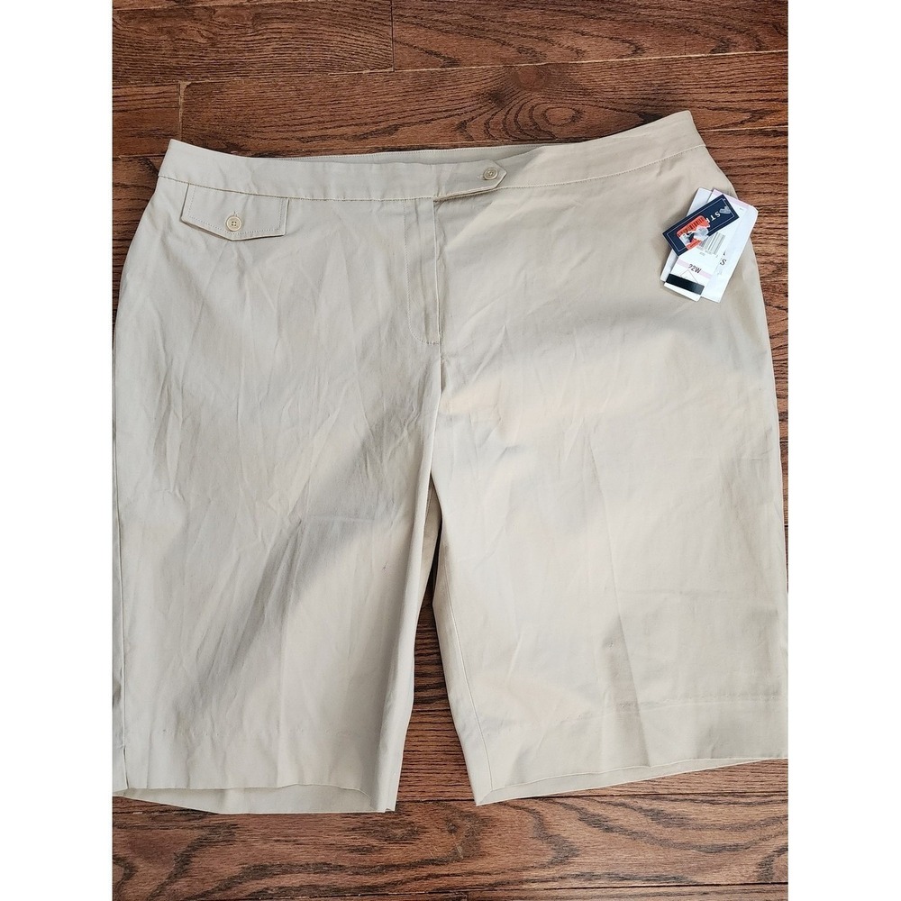 Jones New York NWT Shorts Women 22W Khaki Tan Stretch Bermuda Casual Walking